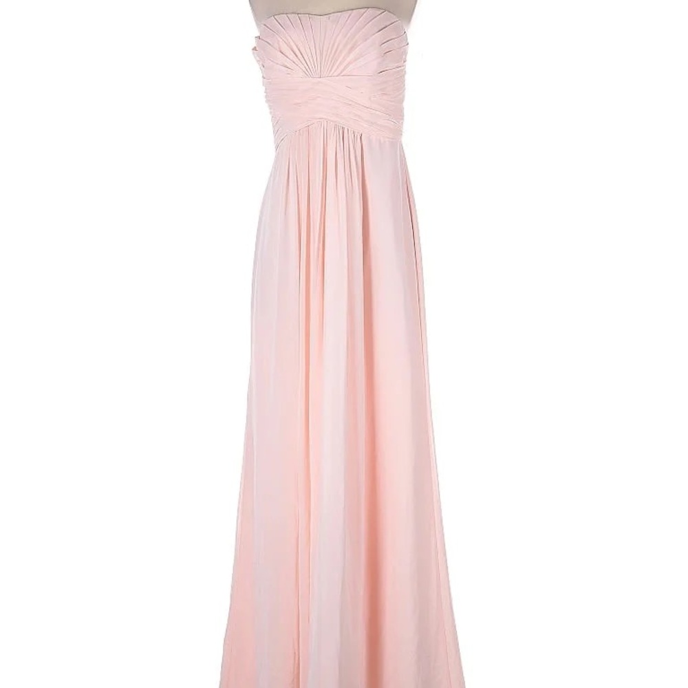 David’s Bridal Strapless Dress in Petal